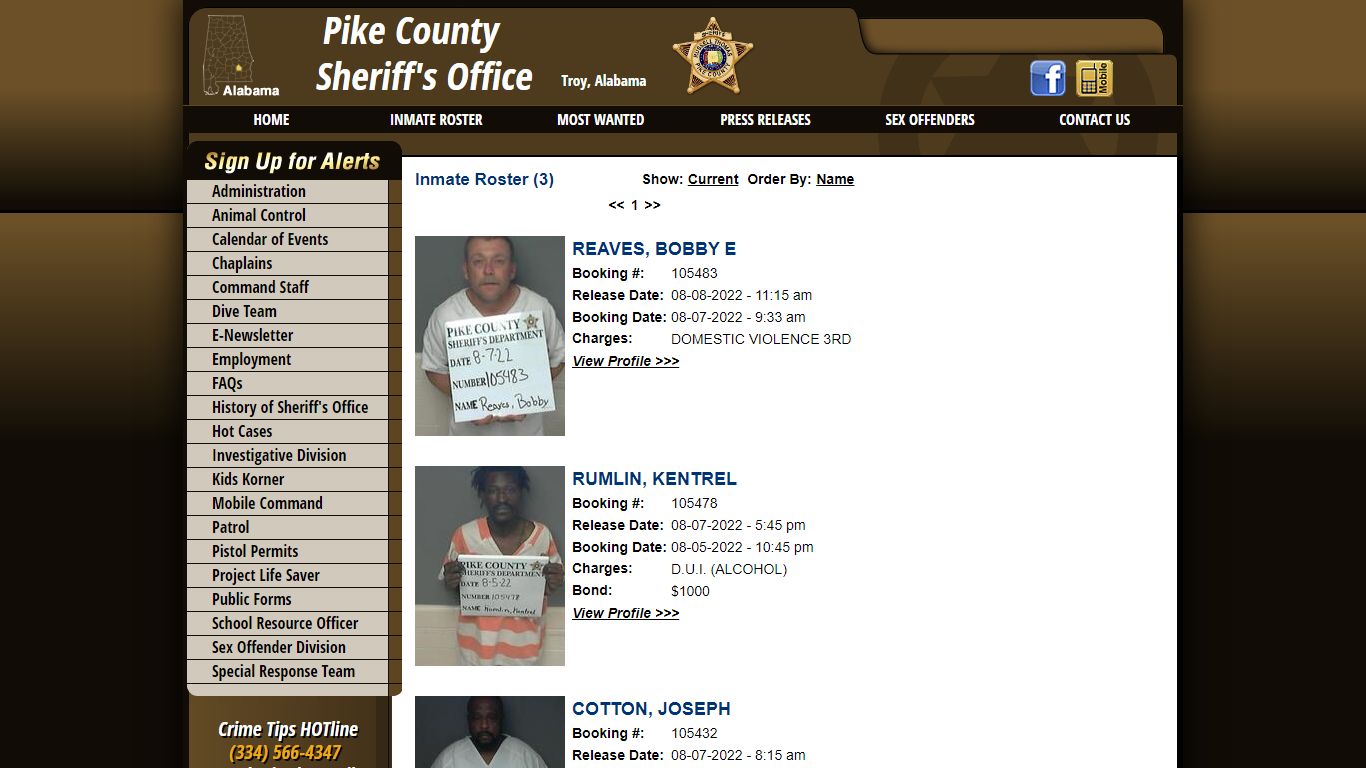 Inmate Roster - Pike County Sheriff's Office